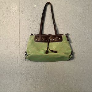 Donney & Bourke Shoulder Bag Green Canvas Purse